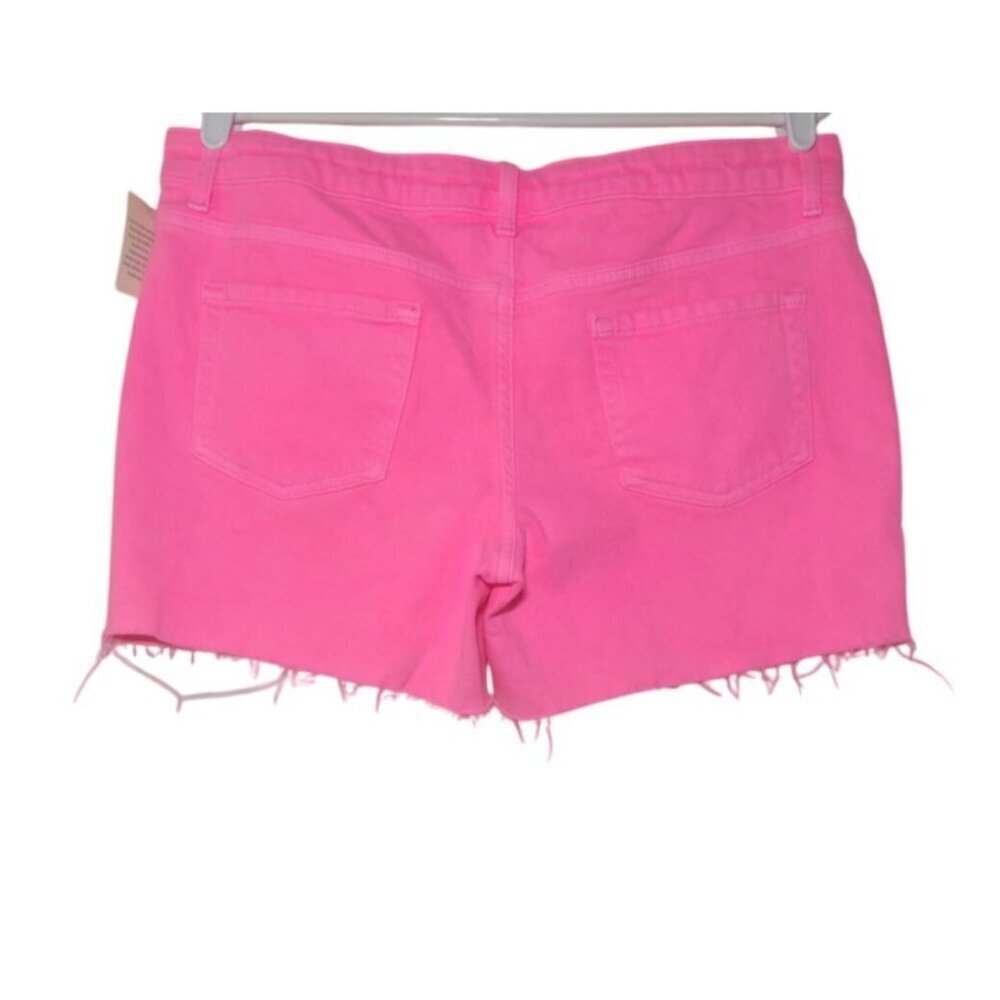 Cat & Jack Girls' Pink Stretch Denim Shorts XXLG/16/18 NWT. - Picture 2 of 9